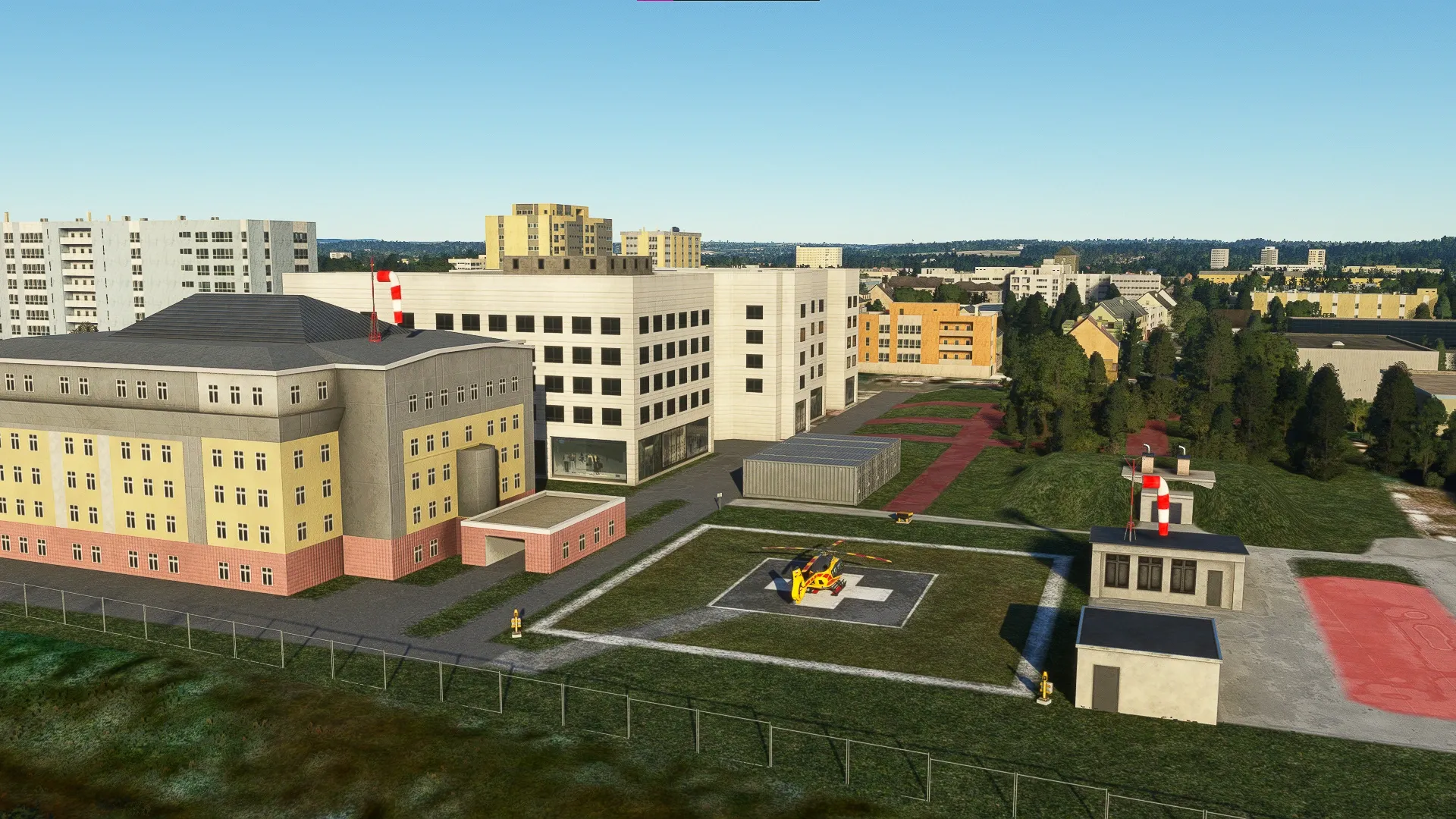 Kraków CUMRiK Hospital Helipad - Perspective 03