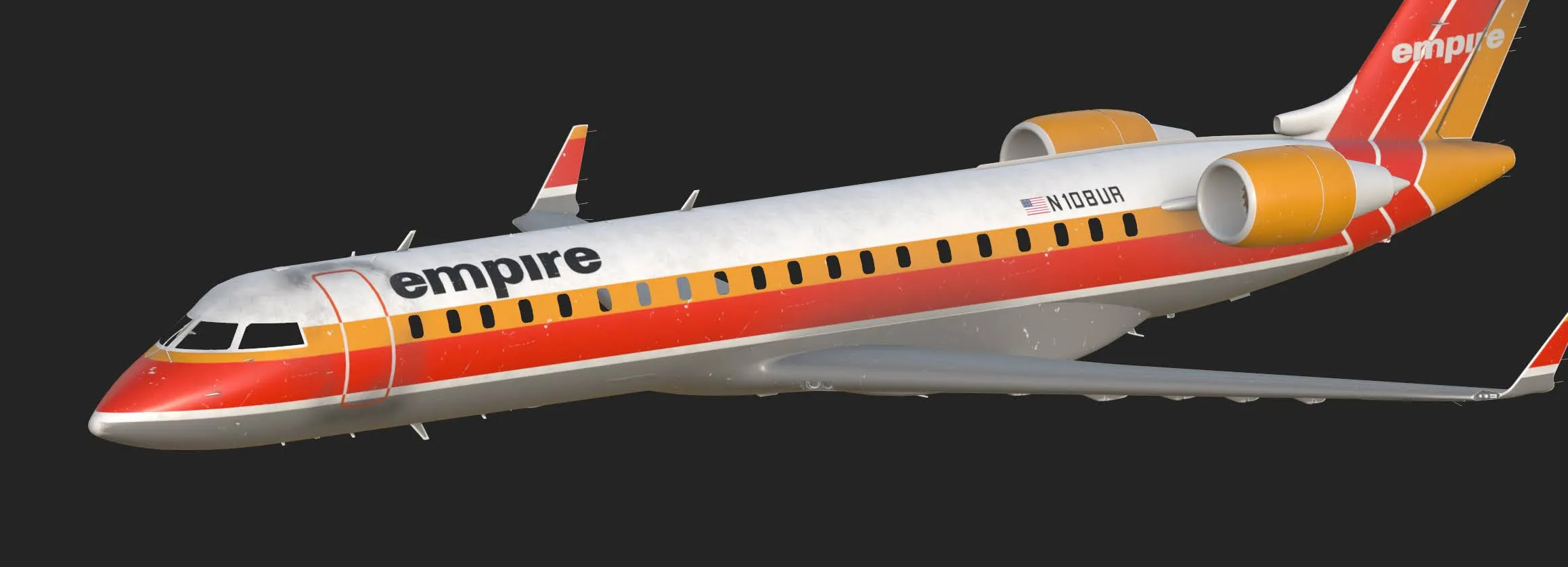 Empire Airlines Fokker 70 Detail