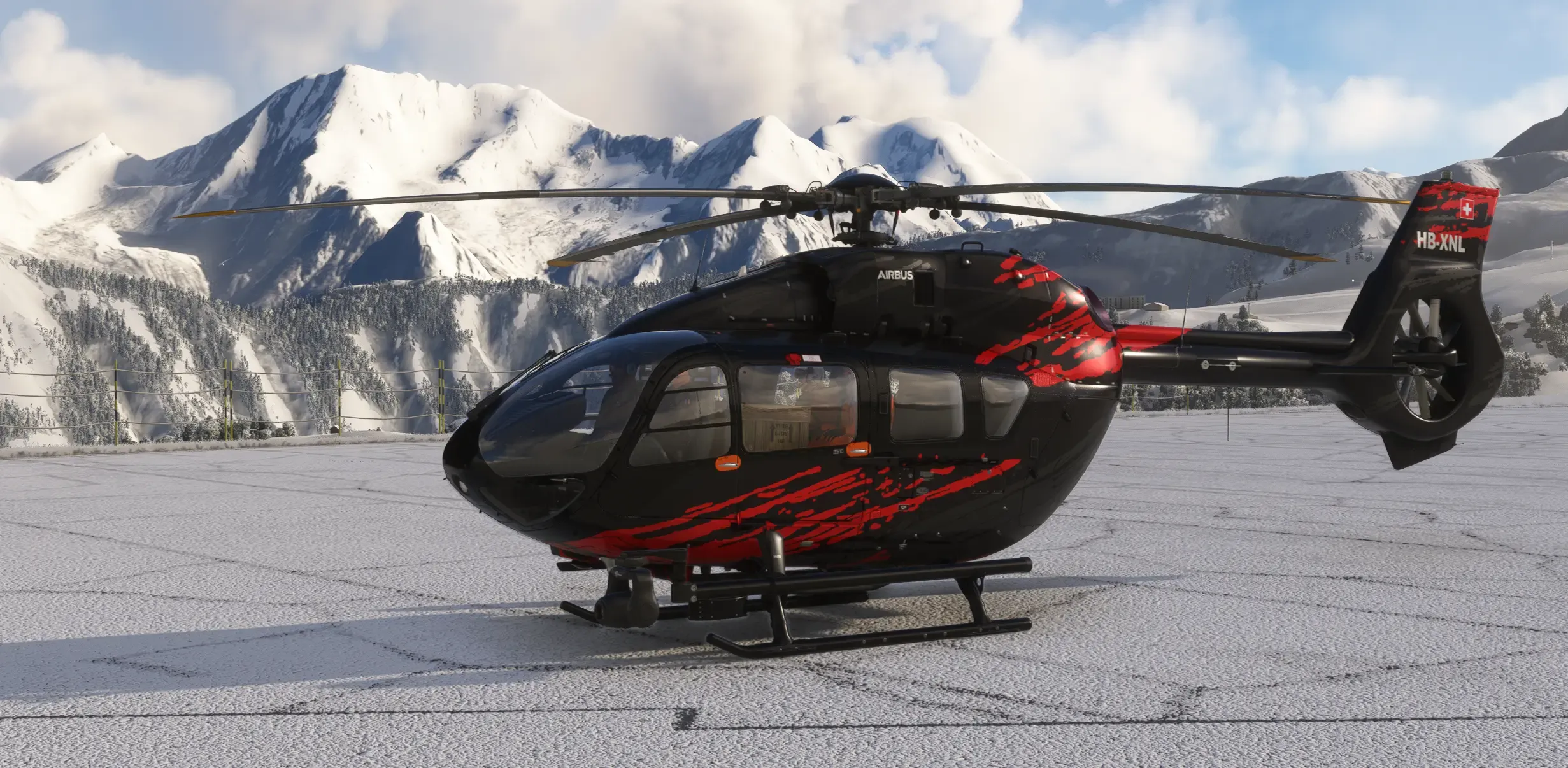 Airbus H145 HB-XNL Helipad Cold & Dark