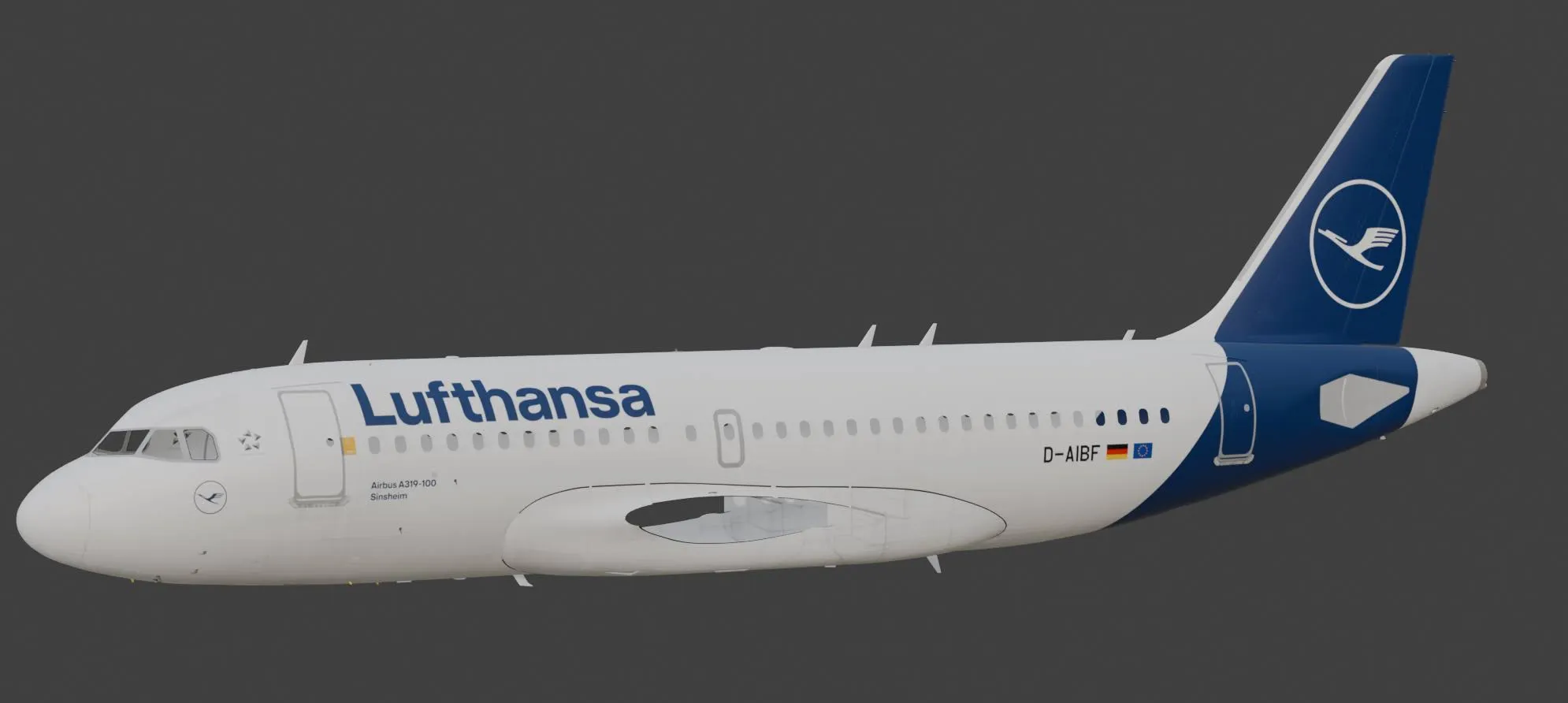 Lufthansa Airbus A319 D-AIBF Livery