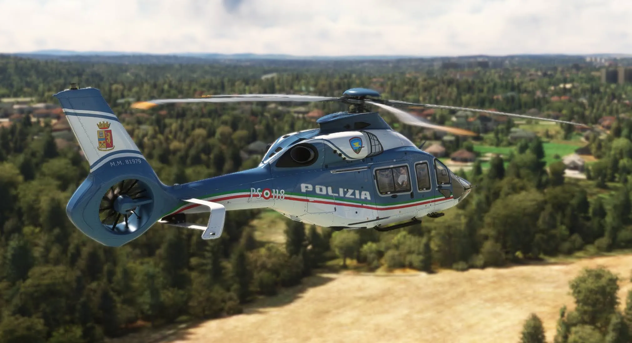 Polizia di Stato Airbus H160 Rear View