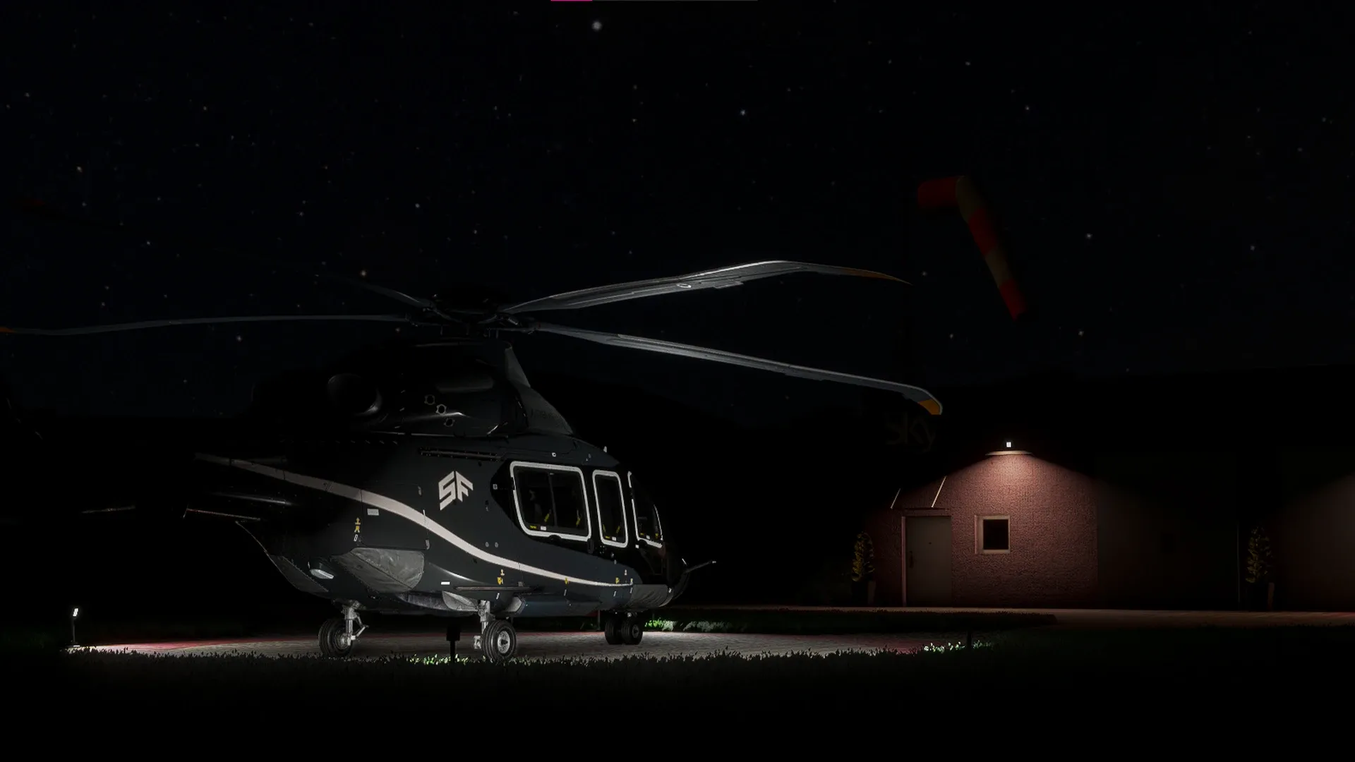 EPKH Konstancin Hangar Entrance Night View