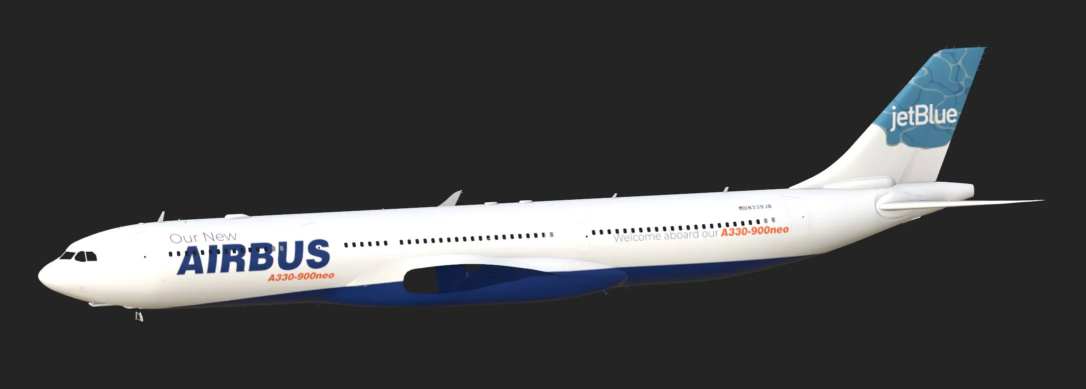 jetBlue Virtual Airbus A330-900neo Our New Airbus Delivery Livery